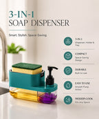 3 In 1 Dishwashing And Handwash Liquid Soap Dispenser (3 In 1 Dispenser)