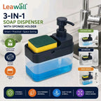 3 In 1 Dishwashing And Handwash Liquid Soap Dispenser (3 In 1 Dispenser)